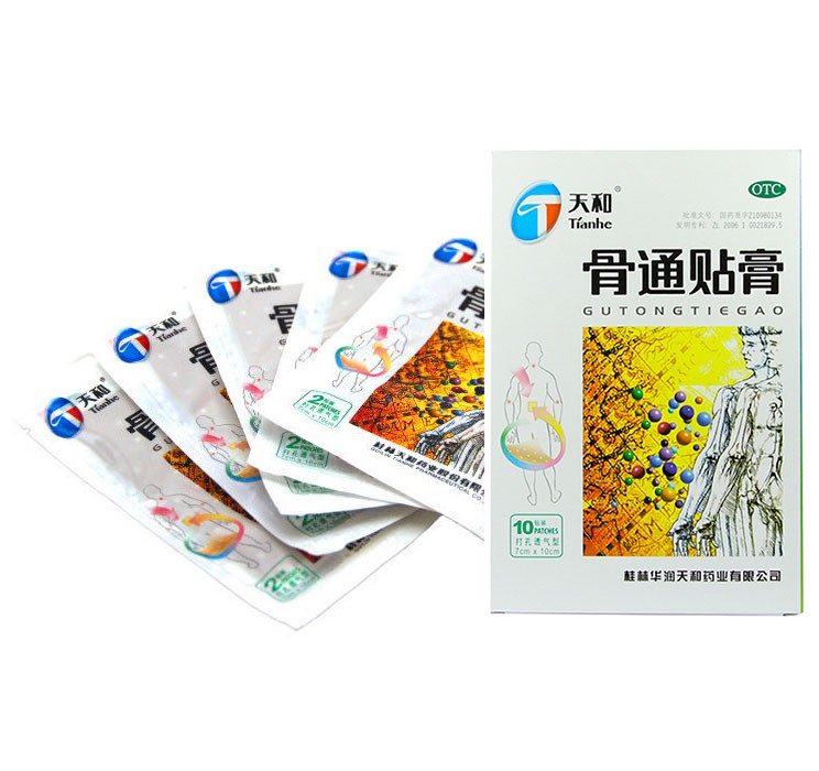 Пластырь тяньхэ tianhe для лечения суставов gutong tiegao